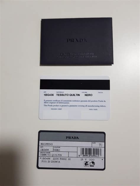 how to see if prada bag is real|prada authenticity certificate card.